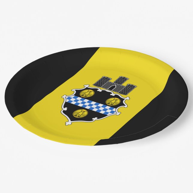 Prato De Papel Bandeira da cidade de Pittsburgh (Inclinado)