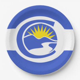 Prato De Papel Bandeira da Cidade do Centenário (Colorado)