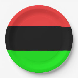 Prato De Papel Bandeira da Diáspora Afro-Americana