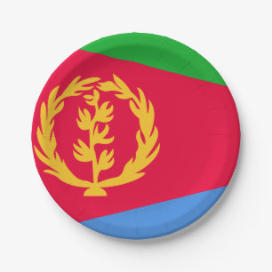 Prato De Papel Bandeira da Eritreia