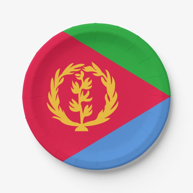 Prato De Papel Bandeira da Eritreia (Frente)