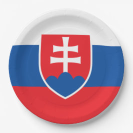 Prato De Papel Bandeira da Eslováquia