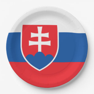 Prato De Papel Bandeira da Eslováquia