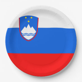 Prato De Papel Bandeira da Eslovênia