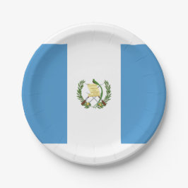 Prato De Papel Bandeira da Guatemala