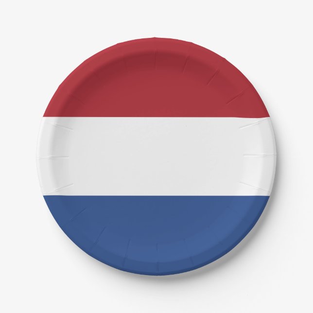 Prato De Papel Bandeira da Holanda (Frente)