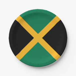 Prato De Papel bandeira da Jamaica