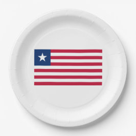 Prato De Papel Bandeira da Libéria (Libéria)