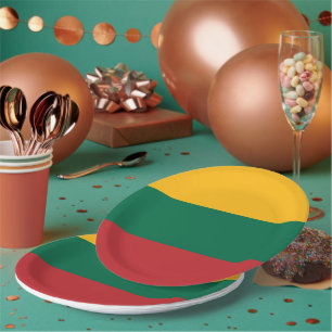 Prato De Papel Bandeira da Lituânia