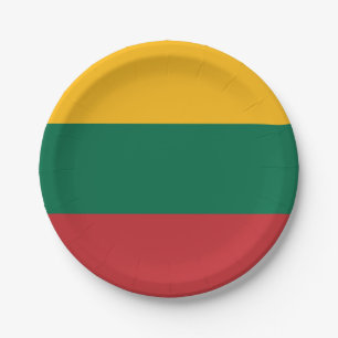 Prato De Papel Bandeira da Lituânia