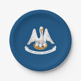 Prato De Papel Bandeira da Luisiana, Bandeira da Louisiana