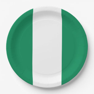 Prato De Papel Bandeira da Nigéria