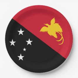 Prato De Papel Bandeira da Papua-Nova Guiné