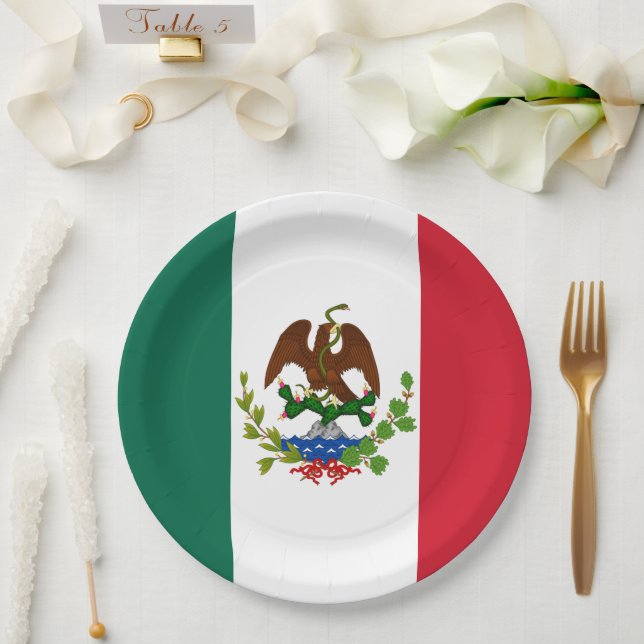 Prato De Papel Bandeira da República Mexicana: 1824-1835, Santa A (Casamento)