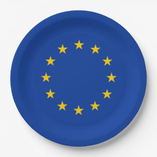 Prato De Papel Bandeira da União Europeia (UE) (Europa)