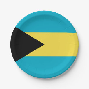 Prato De Papel Bandeira das Bahamas