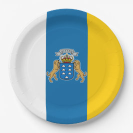 Prato De Papel Bandeira das Canárias (Canárias) (Canárias, Espanh