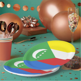 Prato De Papel Bandeira das Comores