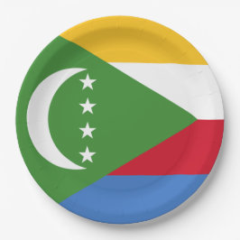 Prato De Papel Bandeira das Comores