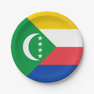 Prato De Papel Bandeira das Comores