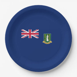 Prato De Papel Bandeira das Ilhas Virgens Britânicas (BVI)