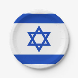 Prato De Papel Bandeira das placas de papel de Israel