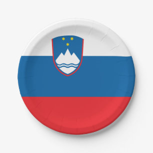 Prato De Papel Bandeira das placas de papel de Slovenia