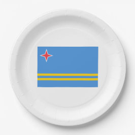 Prato De Papel Bandeira de Aruba