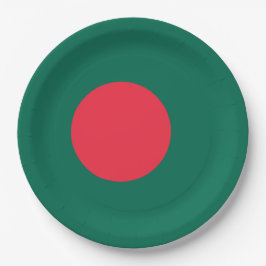 Prato De Papel Bandeira de Bangladesh
