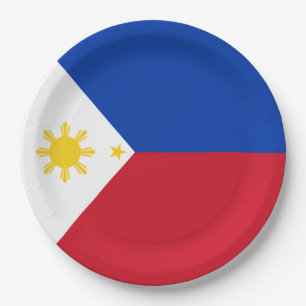 Prato De Papel Bandeira de Filipinas
