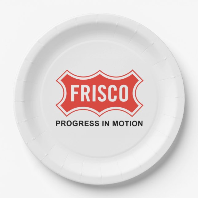 Prato De Papel Bandeira de Frisco (Cidade do Texas) (Frente)