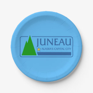 Prato De Papel Bandeira de Juneau, Placas de Papel do Alasca