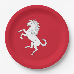 Prato De Papel Bandeira de Kent (Cavalo Branco) (Condado de Ingla