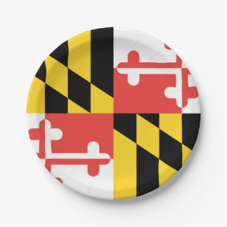 Prato De Papel Bandeira de Maryland