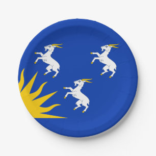 Prato De Papel Bandeira de Merionethshire Paper Plates