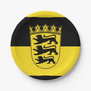 Prato De Papel Bandeira de Papel Bade-Vurtemberga