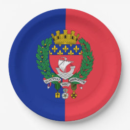 Prato De Papel Bandeira de Paris (França)