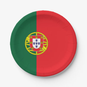 Prato De Papel Bandeira de Portugal