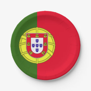 Prato De Papel Bandeira de Portugal