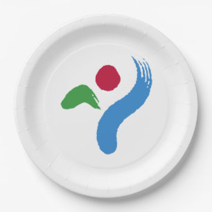 Prato De Papel Bandeira de Seul (Coreia do Sul)