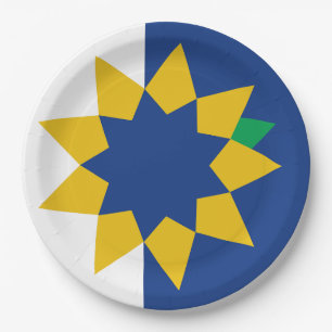 Prato De Papel Bandeira de Topeka, Kansas