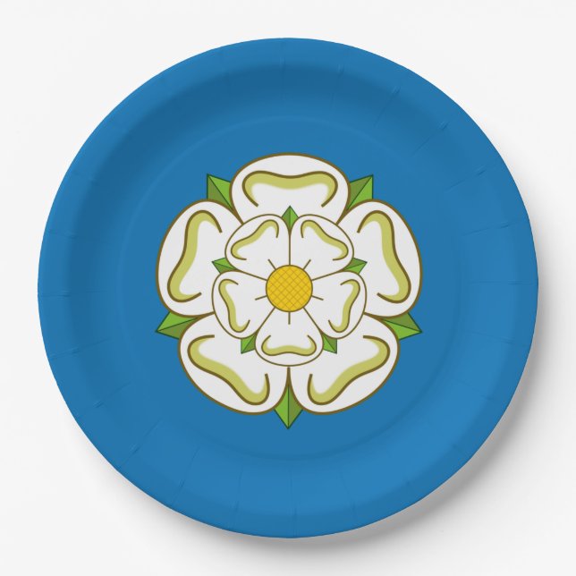 Prato De Papel Bandeira de Yorkshire (condado de Inglês) (Frente)
