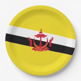 Prato De Papel Bandeira do Brunei