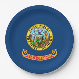 Prato De Papel Bandeira do Estado de Idaho