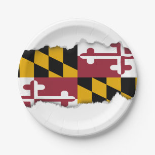 Prato De Papel Bandeira do estado de Maryland