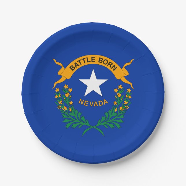 Prato De Papel Bandeira do Estado de Nevada (Frente)