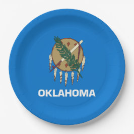 Prato De Papel Bandeira do Estado de Oklahoma