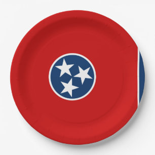 Prato De Papel Bandeira do Estado do Tennessee