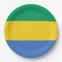 Prato De Papel Bandeira do Gabão (Gabão)