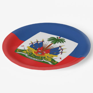 Prato De Papel Bandeira do Haitian de Haiti